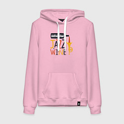 Женская толстовка-худи Джаз и винишко