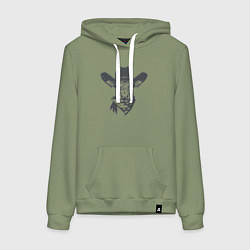 Женская толстовка-худи Корова ковбой