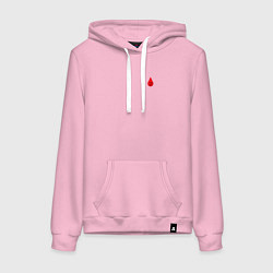 Женская толстовка-худи Группа крови: третья положительная