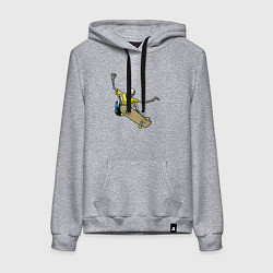 Женская толстовка-худи Мёртвый скейтбордист
