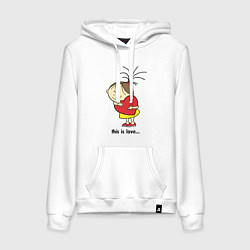 Женская толстовка-худи This is love