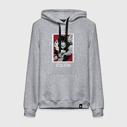 Женская толстовка-худи Магическая битва Тоджи красный фон