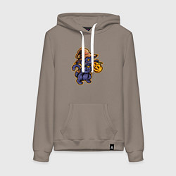 Женская толстовка-худи Кошка ведьмочка