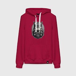 Женская толстовка-худи Viking cat