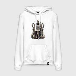 Женская толстовка-худи Ведьма на троне