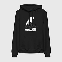 Женская толстовка-худи Домик и мишка