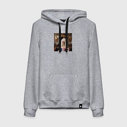 Женская толстовка-худи Девушка с белыми волосами и в солнечных очках