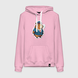 Женская толстовка-худи Капибара деловая