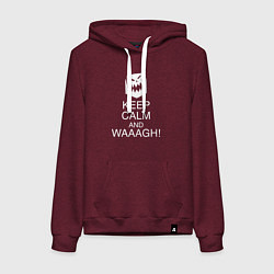 Женская толстовка-худи Warhammer keep calm and waaagh