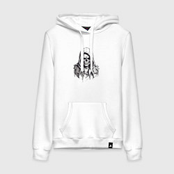 Женская толстовка-худи Череп в капюшоне индейца