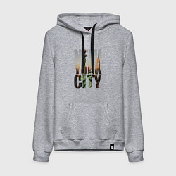 Женская толстовка-худи New York city big room