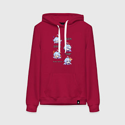 Женская толстовка-худи Зарянка фразы