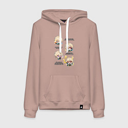 Женская толстовка-худи Авантюрин фразы