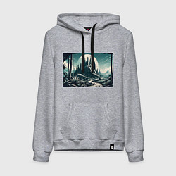 Женская толстовка-худи Фантастика город