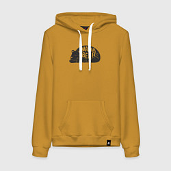 Женская толстовка-худи Мама медведица и медвежонок