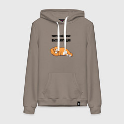 Женская толстовка-худи Творческий кризис выходного дня