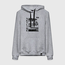 Женская толстовка-худи Nissan Skyline GT-R