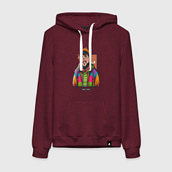 Женская толстовка-худи Токсичный скуф