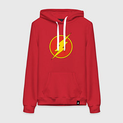 Женская толстовка-худи Flash logo