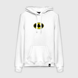 Женская толстовка-худи Бэтмен логотип