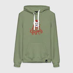 Женская толстовка-худи Геншин импакт - Рождество