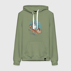 Женская толстовка-худи Мой сосед Тоторо атобус