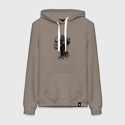 Женская толстовка-худи Девушка андроид в профиль