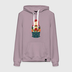 Женская толстовка-худи Матрёшка милая