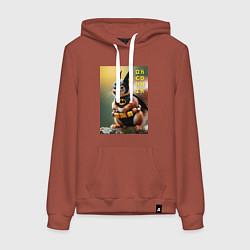 Женская толстовка-худи Bat squirrel - oreshnik meme