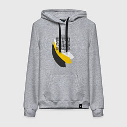 Женская толстовка-худи Без труда не вытащишь и рыбку - флаг надпись черна