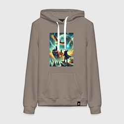 Женская толстовка-худи Harry Potter and owl - Hogwarts