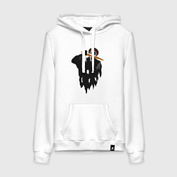 Женская толстовка-худи Крик-мужик из Деревня дураков мем