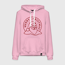 Женская толстовка-худи Поздравление Санты