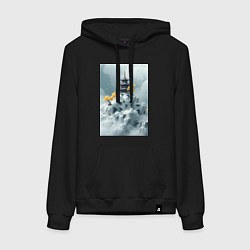 Женская толстовка-худи Тихий японский пейзаж