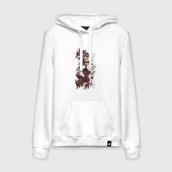 Женская толстовка-худи Кибернетический самурай