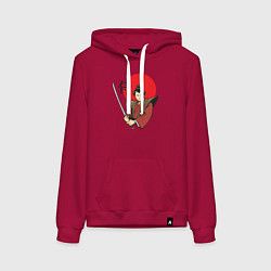 Женская толстовка-худи Гордый самурай