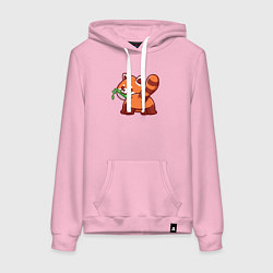 Женская толстовка-худи Игривая красная панда