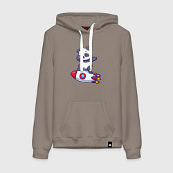 Женская толстовка-худи Rocket panda