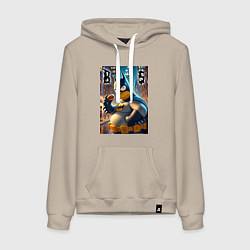 Женская толстовка-худи Batsimpson - ai art fantasy