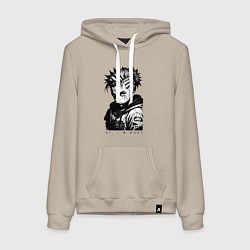 Толстовка-худи хлопковая женская Чувак Барт Симпсон, цвет: миндальный