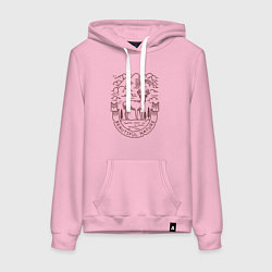 Женская толстовка-худи Дикий и свободный олень