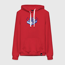 Женская толстовка-худи Музыкальный виниловый проигрыватель