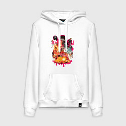 Женская толстовка-худи Игра в кальмара персонажи