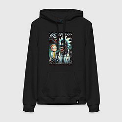 Женская толстовка-худи Morty and Rick - meme we are Venom
