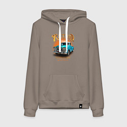 Женская толстовка-худи Ретро гараж и автомобиль Chevrolet Apache