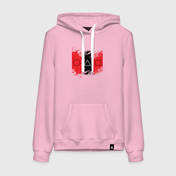 Женская толстовка-худи Squid game logos