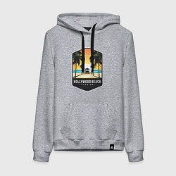 Женская толстовка-худи Пляж Голливуда