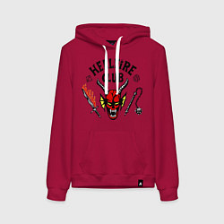 Женская толстовка-худи Stranger things - hellfire club