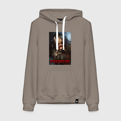 Женская толстовка-худи Predator movie