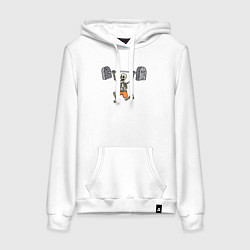 Женская толстовка-худи Skeletor gym